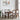 Elderberry Solid Wood 6-Seater Dining Table | 6 Cushioned Fabric Dining Chair in Walnut Finish